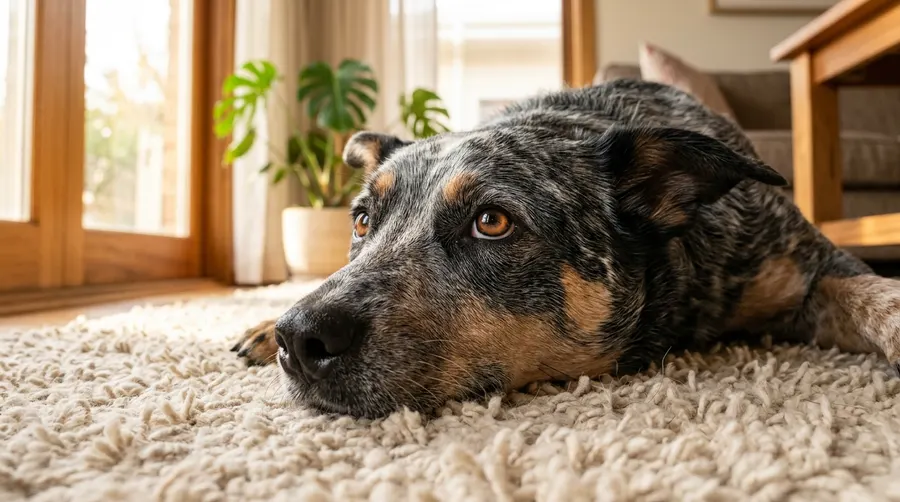 Australian Cattle Dog resting head
