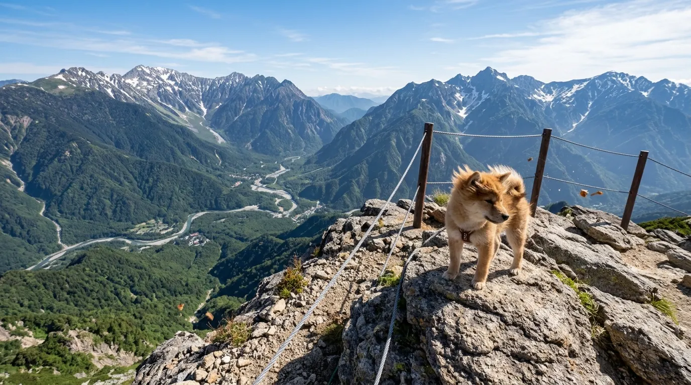 Shiba Inu standing on mountain | Bowl Materials & Sanitation Shiba Inu standing on mountain — Bowl Materials & Sanitation