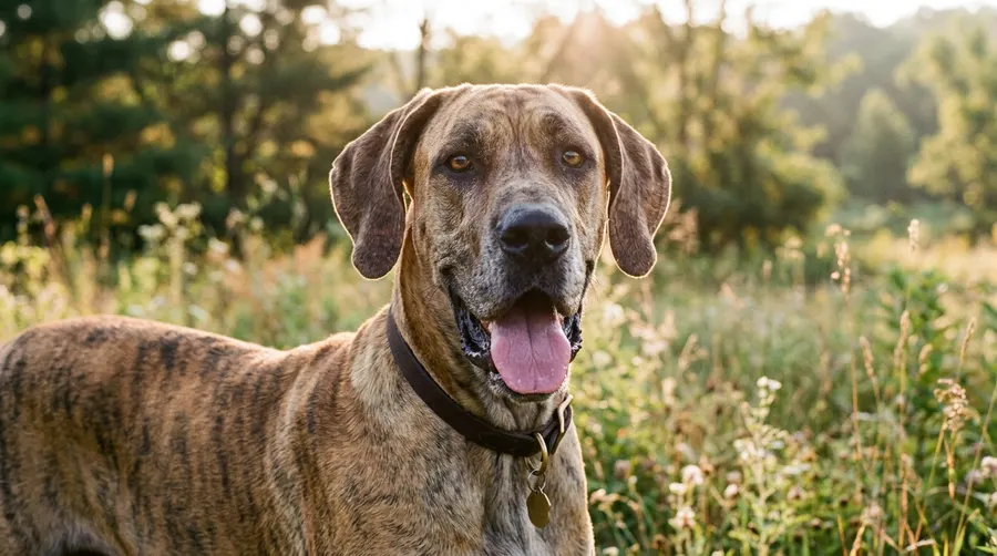 Great Dane panting happily | Car Safety Harnesses & Crates Great Dane panting happily