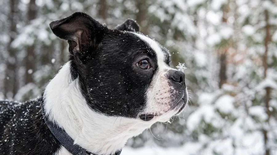 Boston Terrier in winter | Clothing & Accessories Boston Terrier in winter