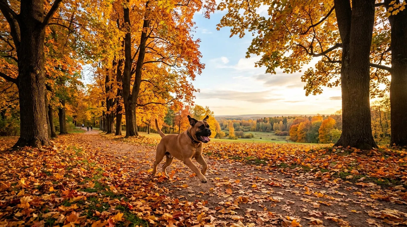Bullmastiff running through — Elevated & Slow Feeder Bowls