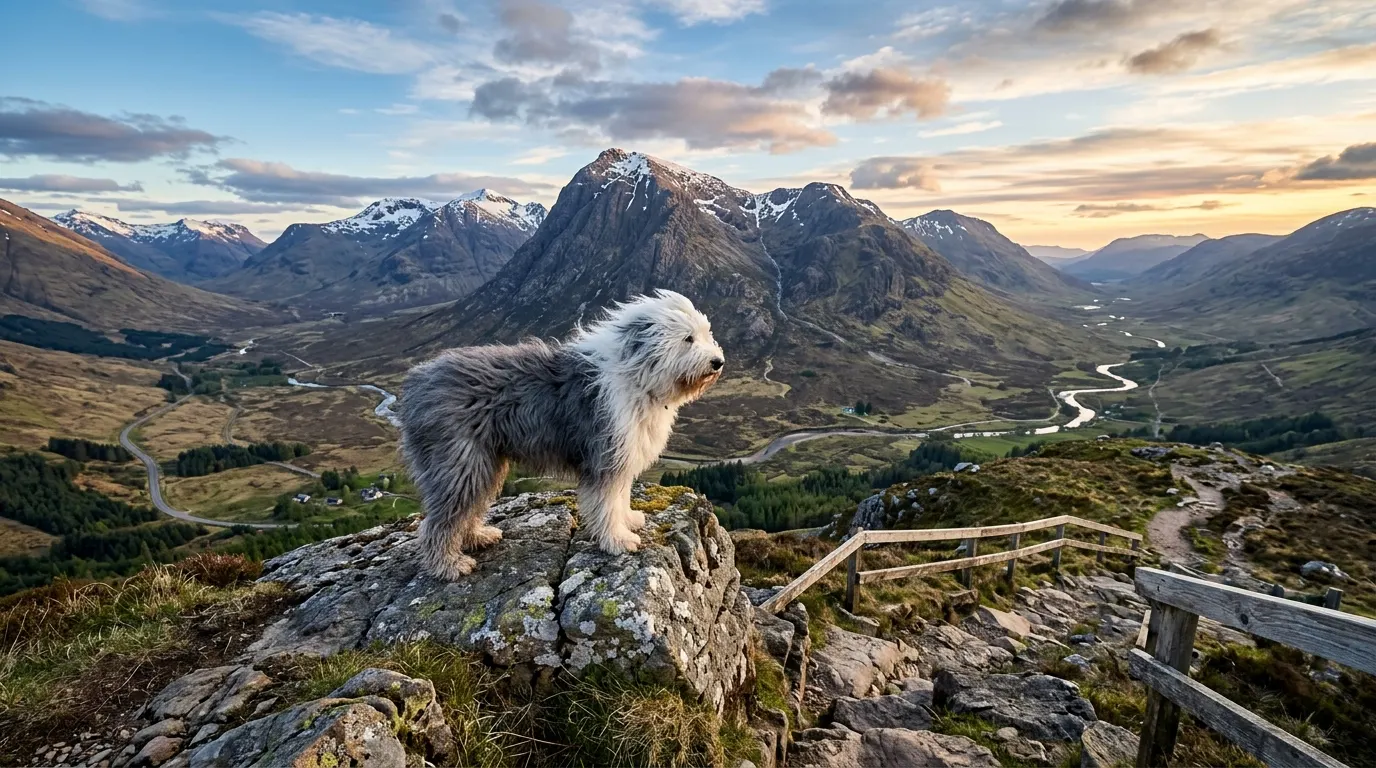Sheepdog standing on mountain — Elevated & Slow Feeder Bowls