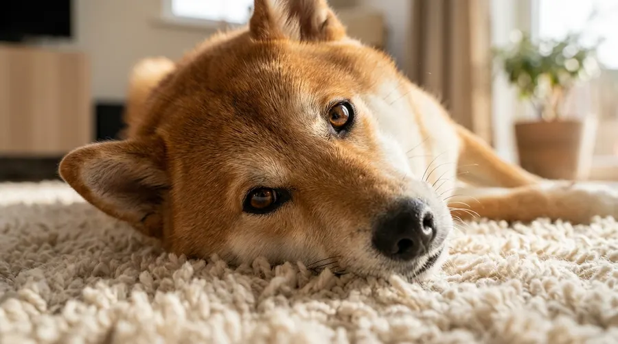 Shiba Inu resting head