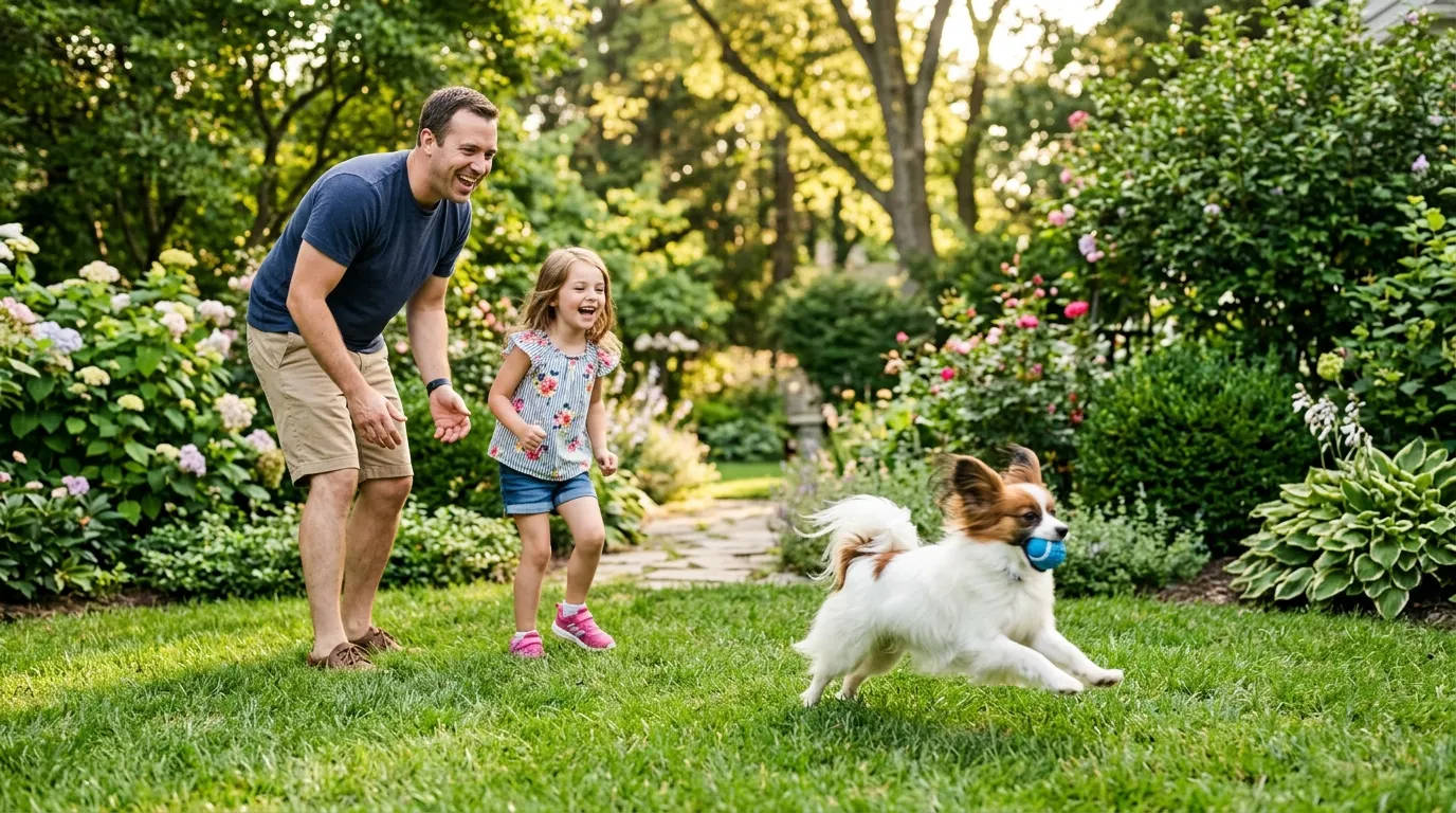 Father and daughter playing fetch | Enzymatic Stain & Odor Cleaners Father and daughter playing fetch — Enzymatic Stain & Odor Cleaners
