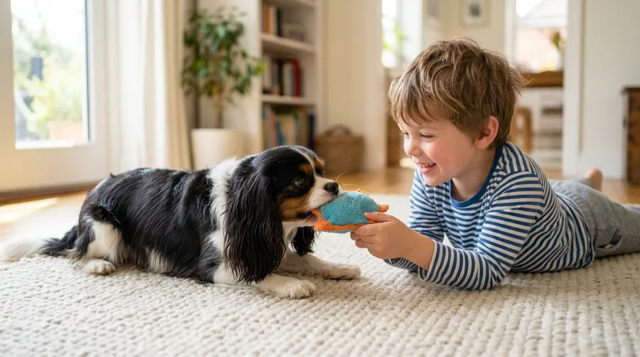 Boy playing with dog | Feeding Calculators & Caloric Requirements Boy playing with dog