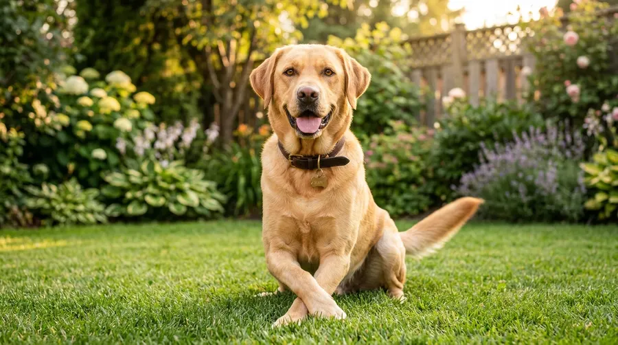 Labrador Retriever sitting in | First Aid & Emergency Care Labrador Retriever sitting in