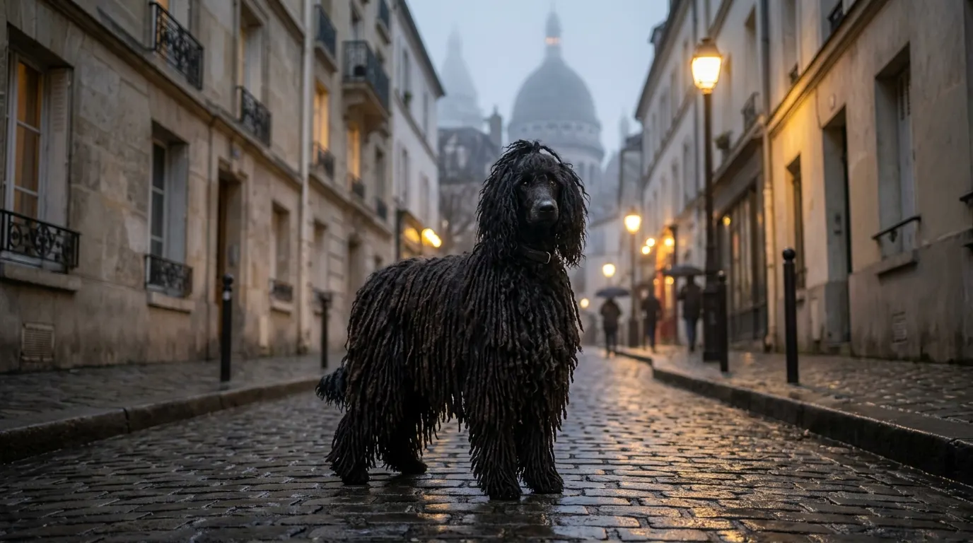 Black poodle standing on street | Flea, Lice & Tick Control Black poodle standing on street — Flea, Lice & Tick Control