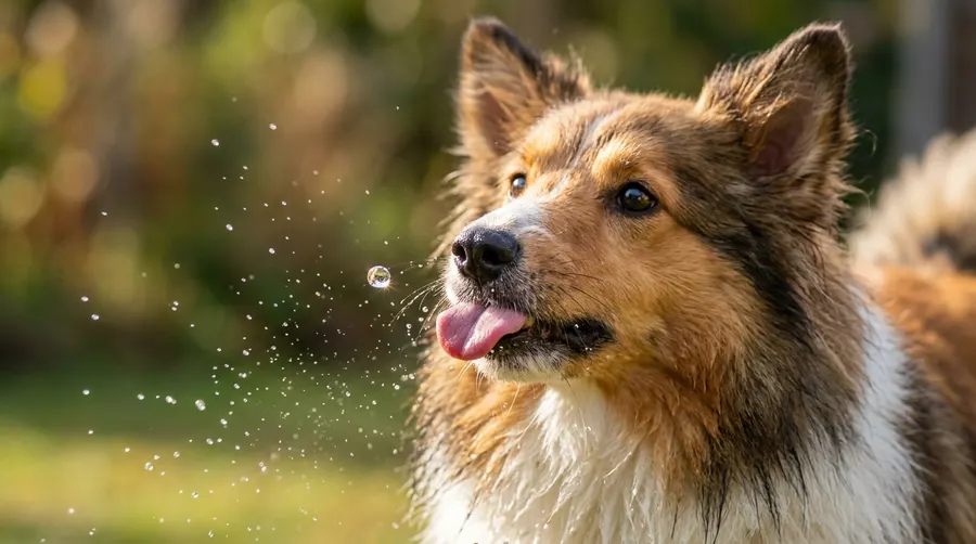Dog catching water drop | Health-Specific & Prescription Diets Dog catching water drop