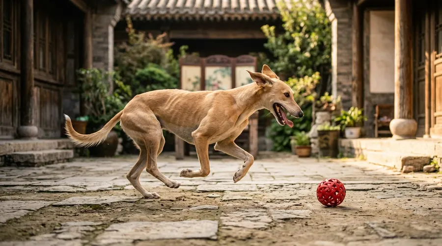 Dog chasing red ball | Health-Specific & Prescription Diets Dog chasing red ball