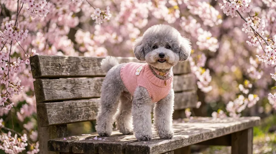 Toy Poodle wearing pink sweater | Health-Specific & Prescription Diets Toy Poodle wearing pink sweater