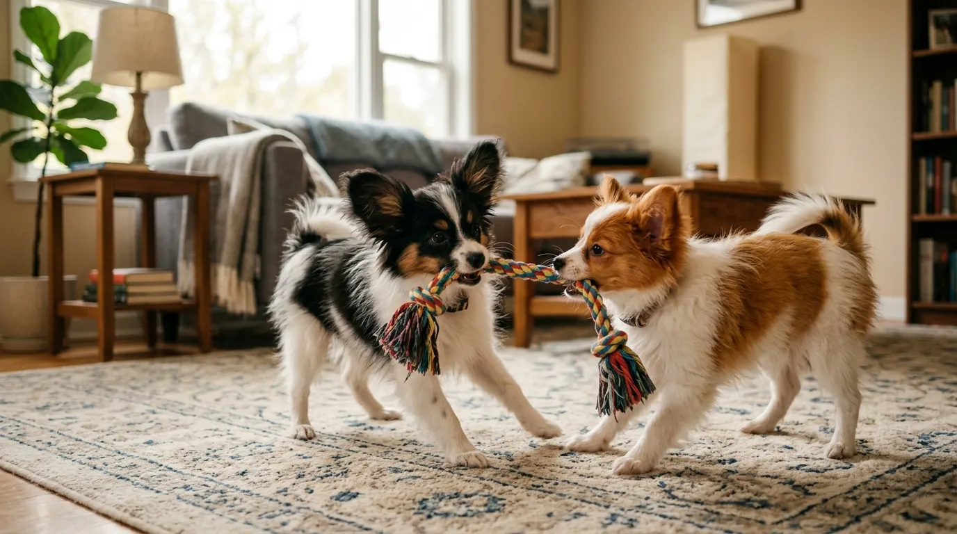 Puppies playing tug-of-war | Heavy Chewer Toys Puppies playing tug-of-war — Heavy Chewer Toys