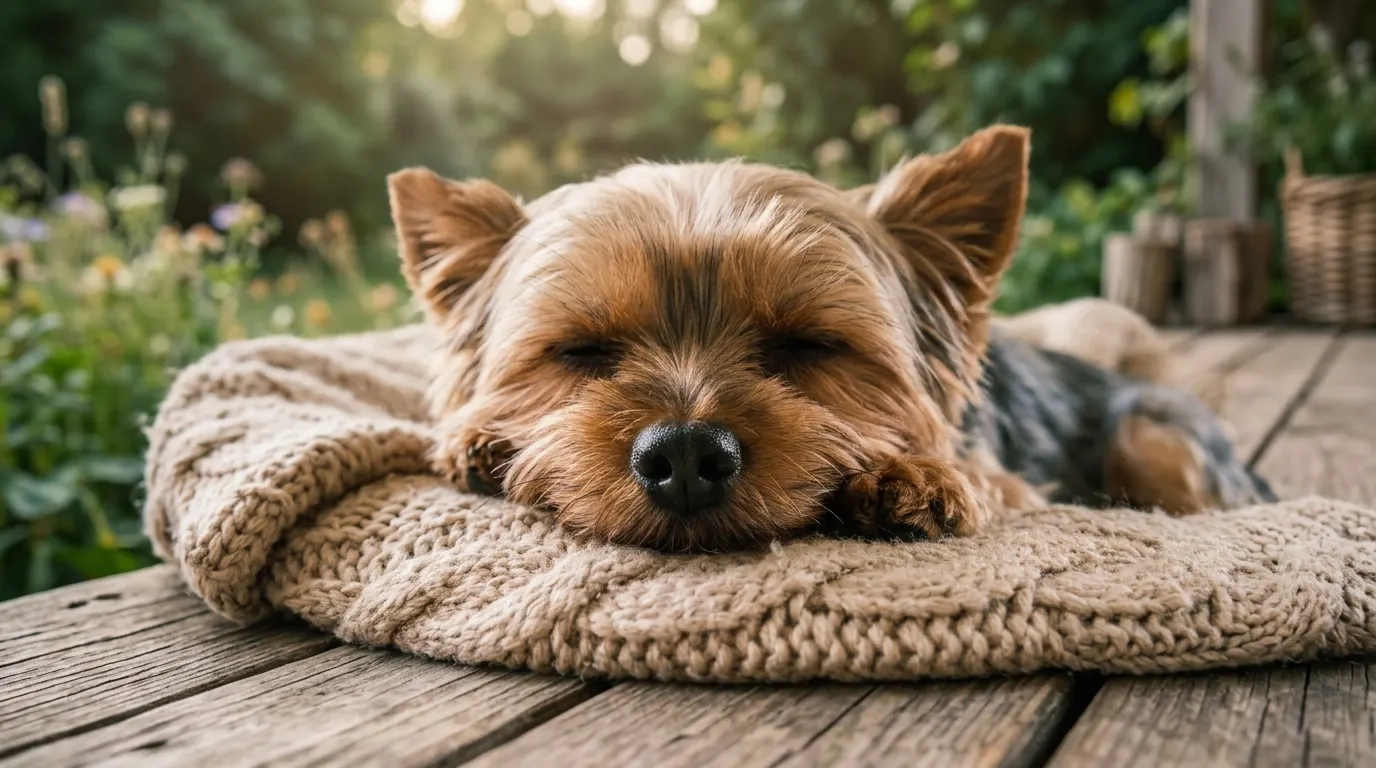 Yorkshire Terrier resting on — Ingredient Safety & Toxic Foods