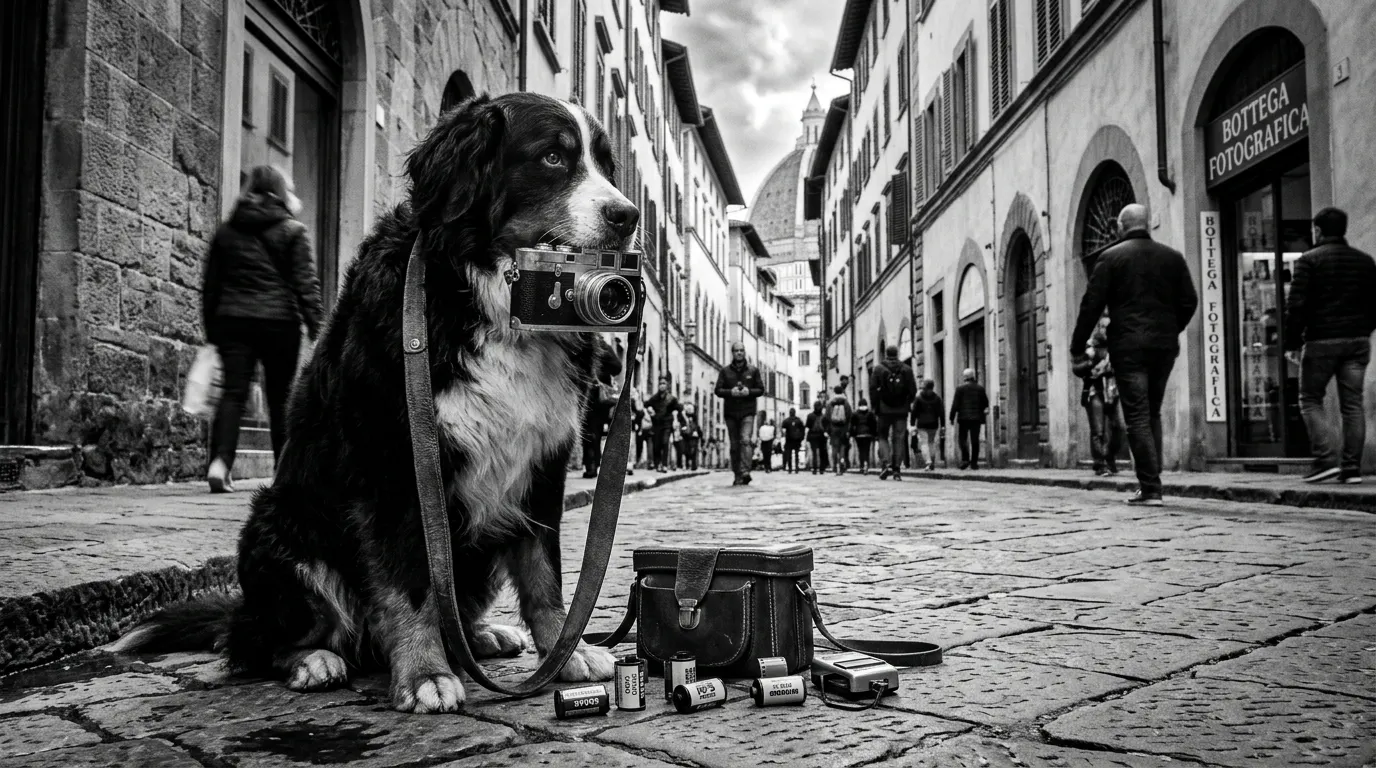 Dog taking photos with camera — Puppy Potty Training