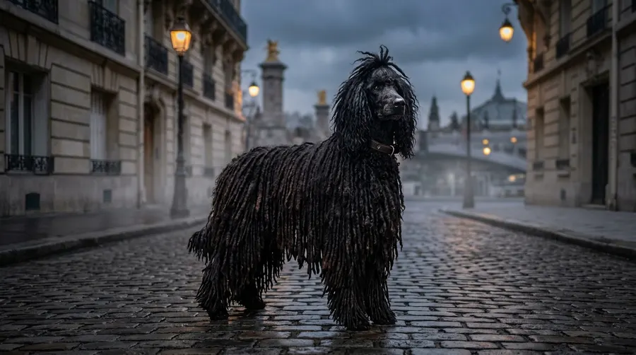 Poodle standing on cobblestone | Safety & Law Poodle standing on cobblestone