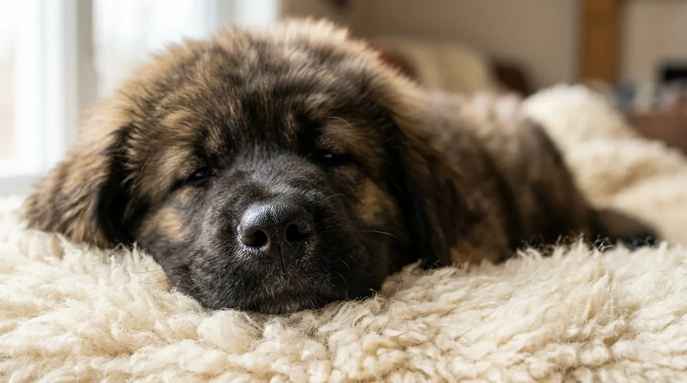 Tibetan Mastiff puppy resting head — Tick Species & Removal Protocols