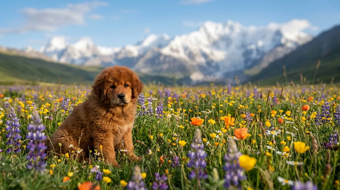 Tibetan Mastiff puppy sitting — Tick Species & Removal Protocols