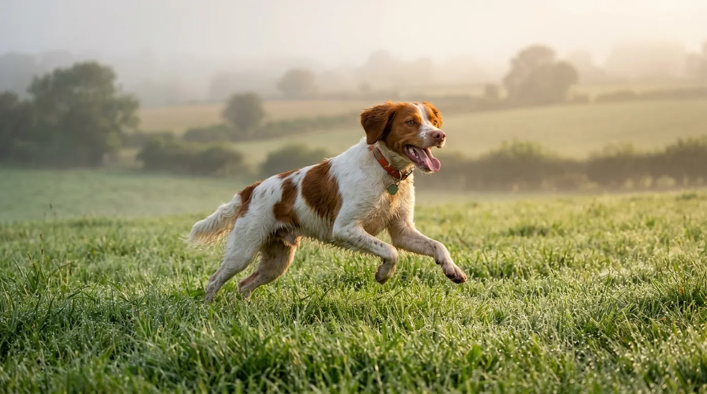 Brittany Spaniel running across | Training & Behaviour Aids Brittany Spaniel running across — Training & Behaviour Aids